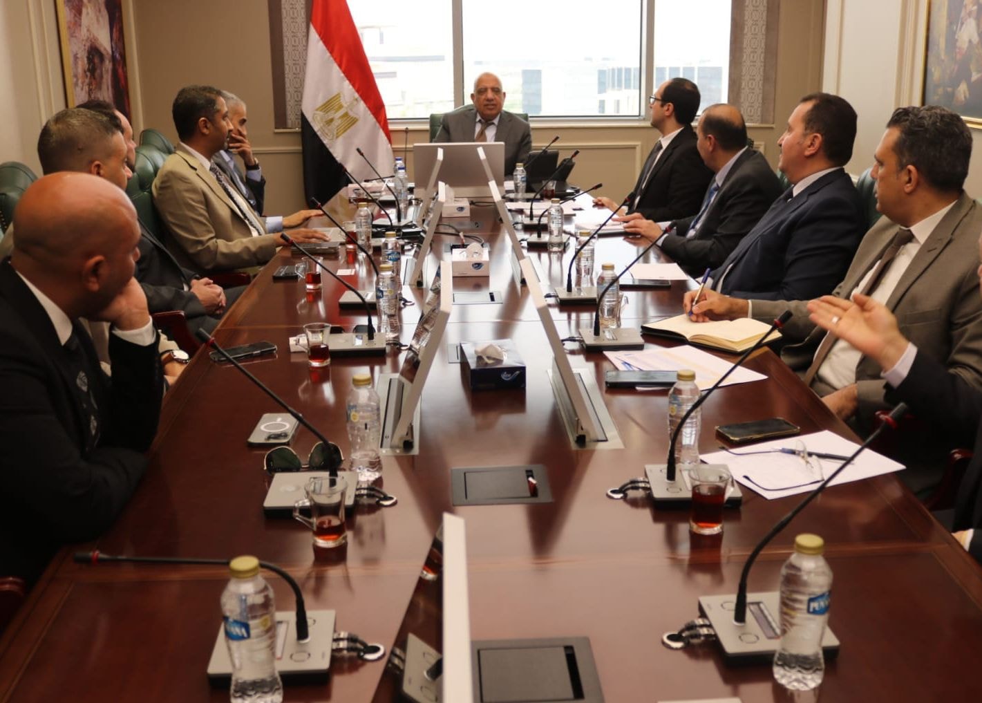 وزير الكهرباء يجتمع بمسئولي شركة ساى شيلد