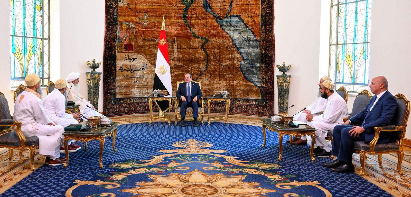 الرئيس السيسي يستقبل سلطان طائفة البهرة بالهند