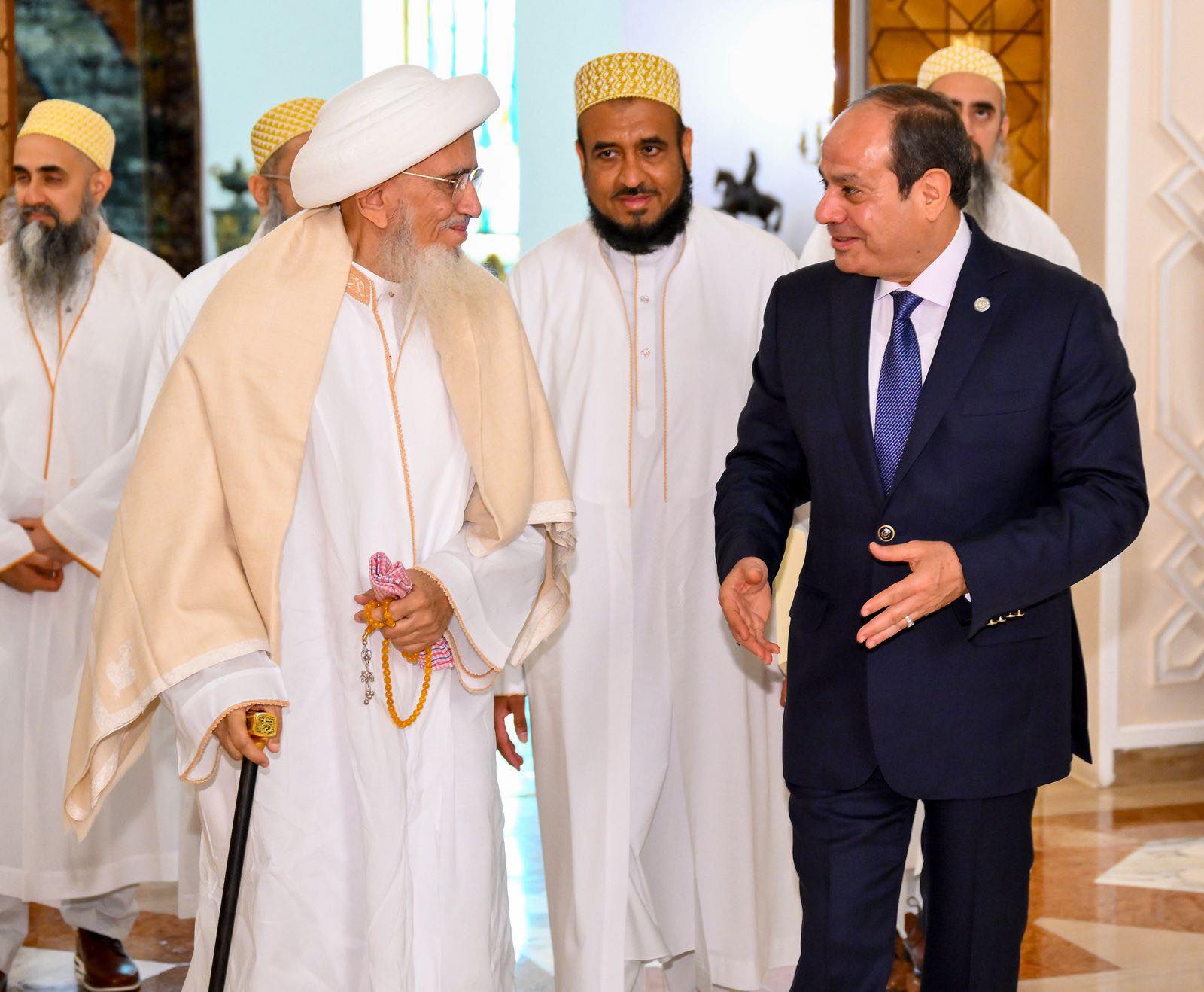 الرئيس السيسي يستقبل سلطان طائفة البهرة بالهند