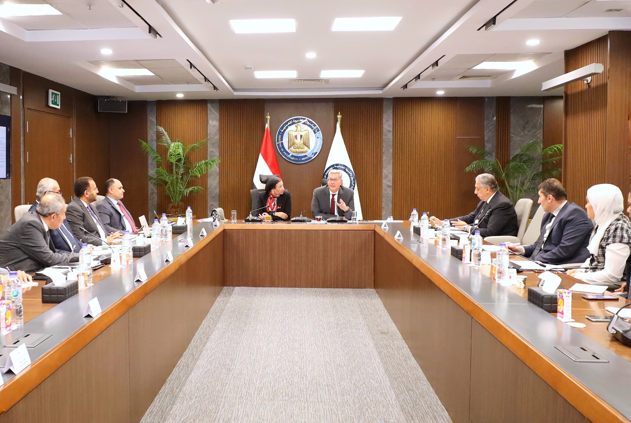 وزيرا البترول والبيئة يناقشان سبل خفض الإنبعاثات الكربونية في مصر