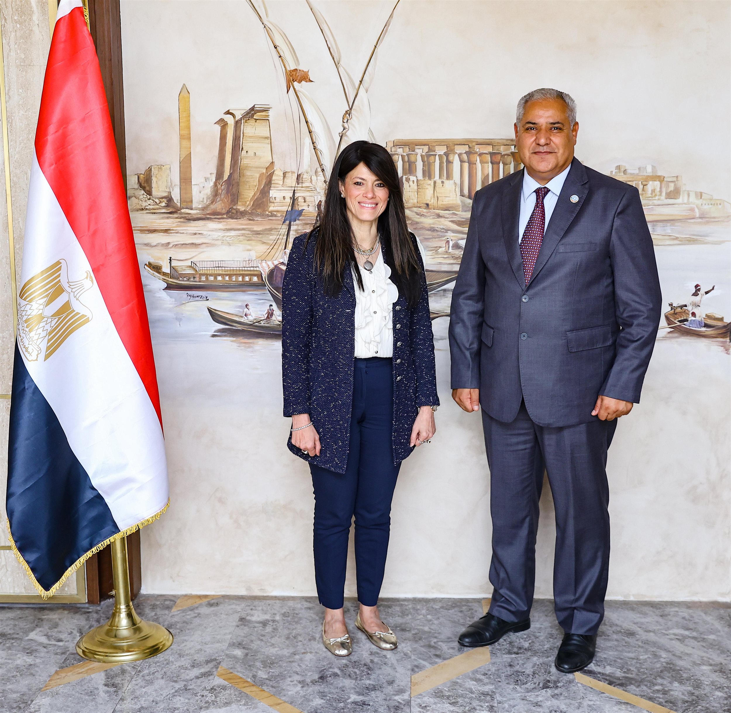 المشاط تجتمع مع المدير العام المساعد لمنظمة الأغذية والزراعة للأمم المتحدة�