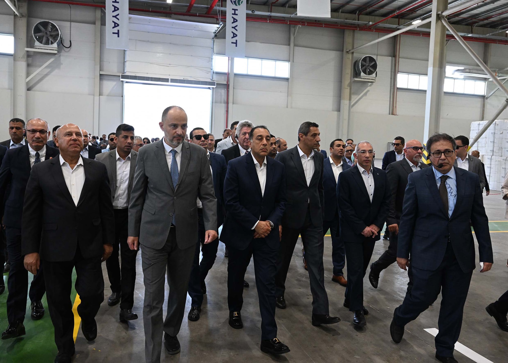 رئيس الوزراء يفتتح توسعات شركة هيات إيجيبت للمنتجات الصحية