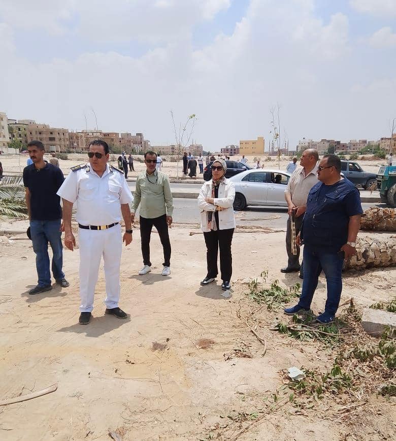 إزالة مخالفات بناء بالساحل الشمالي ومدينة ملوى