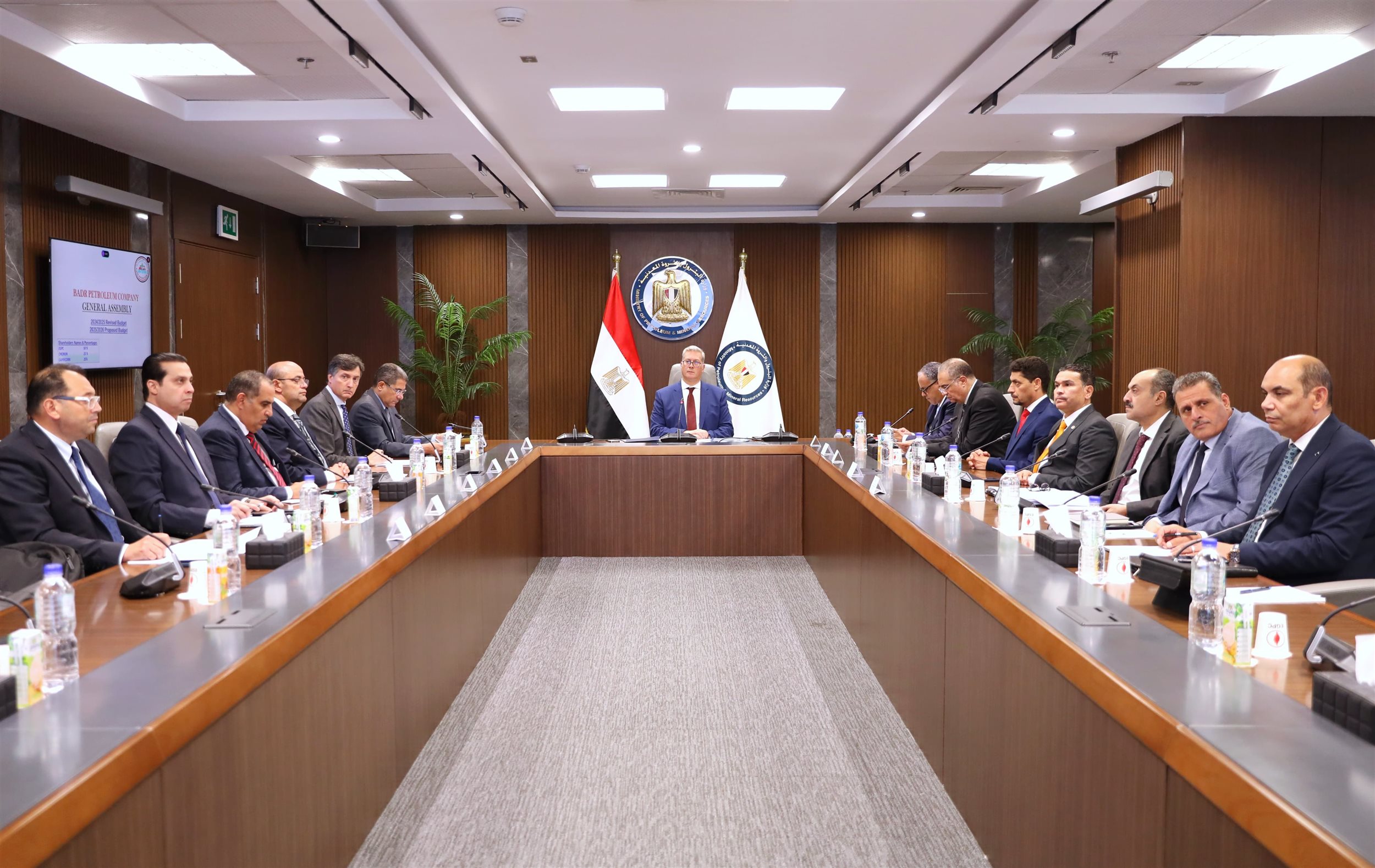 وزير البترول خلال الجمعية العامة لشركة بدرالدين للبترول