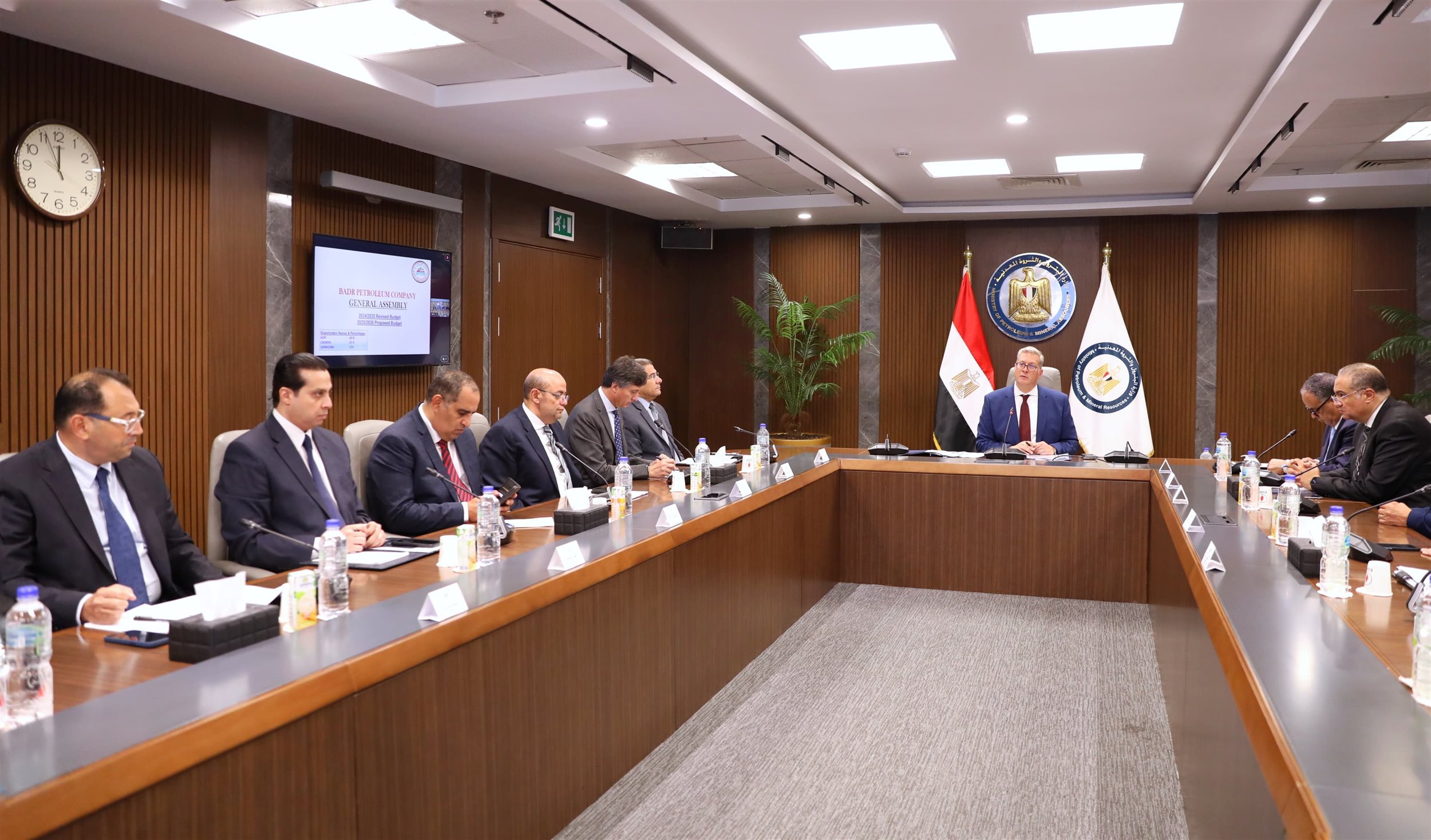 وزير البترول خلال الجمعية العامة لشركة بدرالدين للبترول