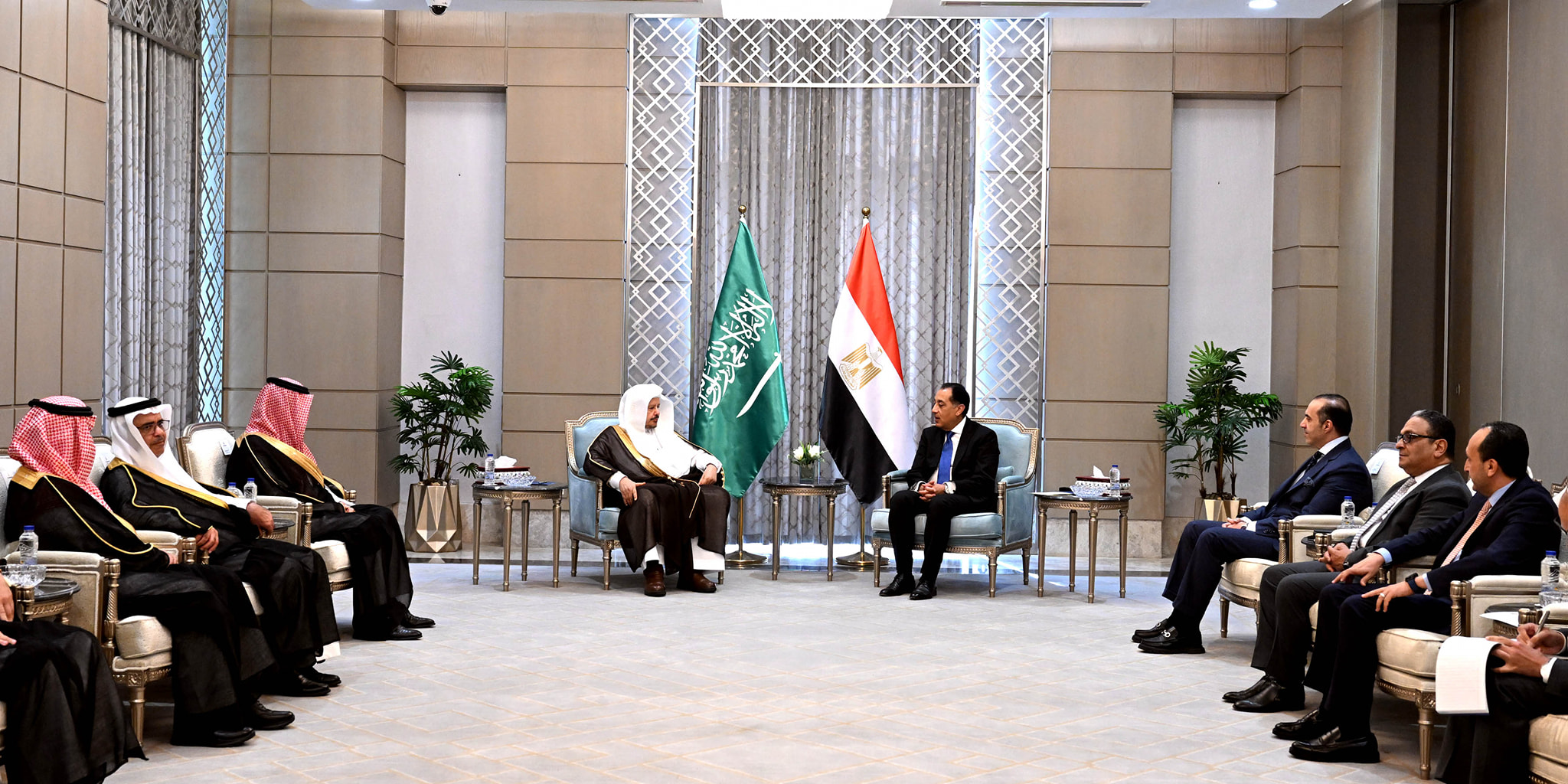 مدبولي يستقبل رئيس مجلس الشورى بالمملكة العربية السعودية