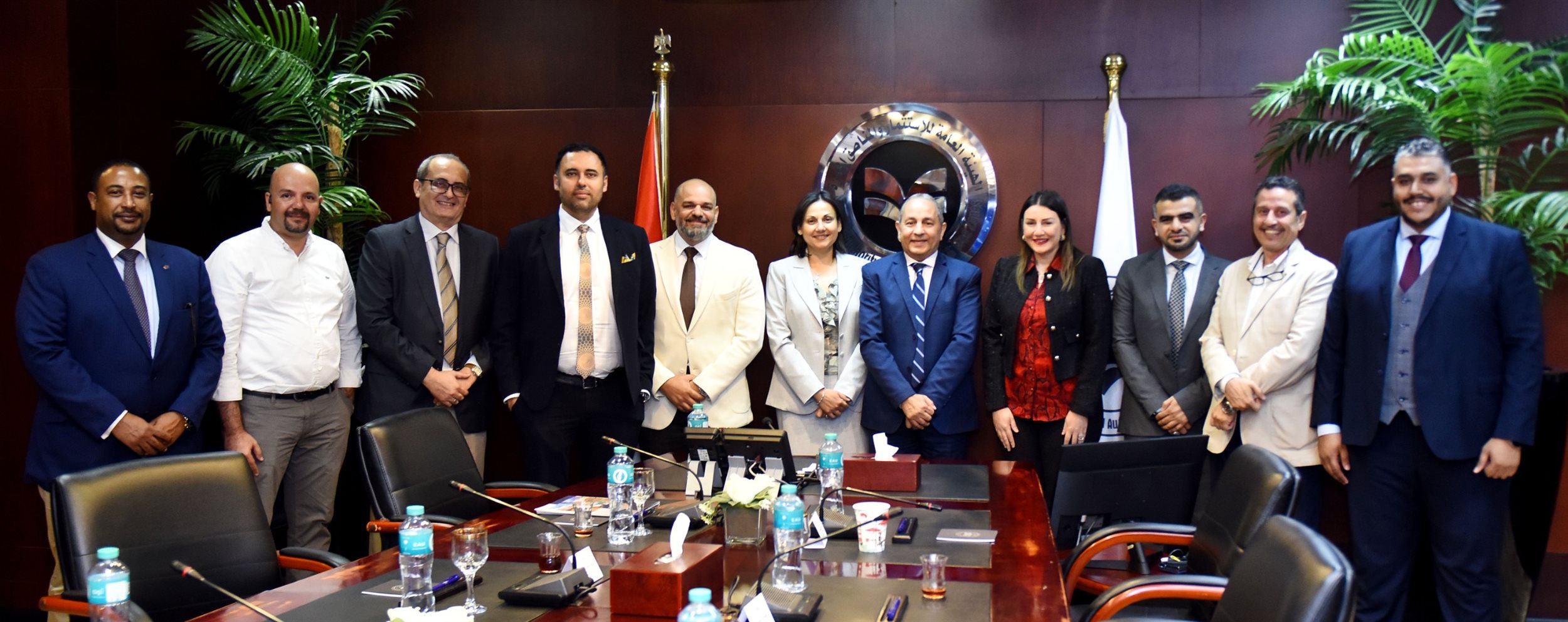 حسام هيبة يجتمع مع وفد شركة بورنا الكندية