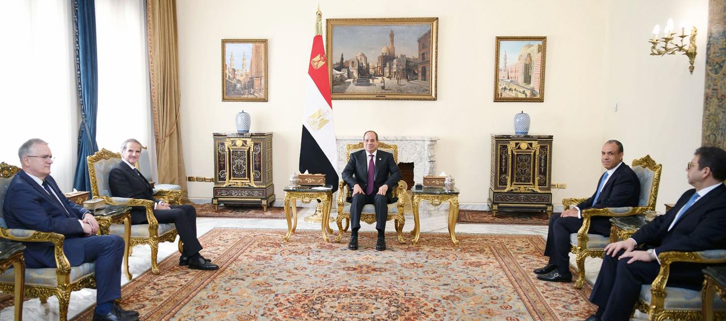 الرئيس السيسى يستقبل مدير عام الوكالة الدولية للطاقة الذرية
