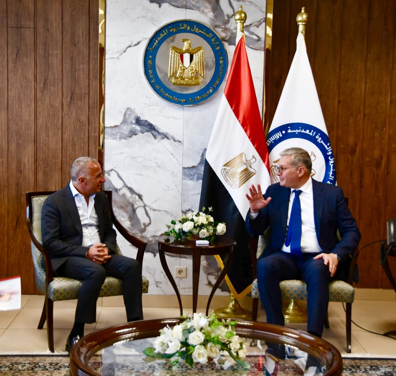 وزير البترول يجتمع مع الرئيس التنفيذي لشركة السويدي إليكتريك