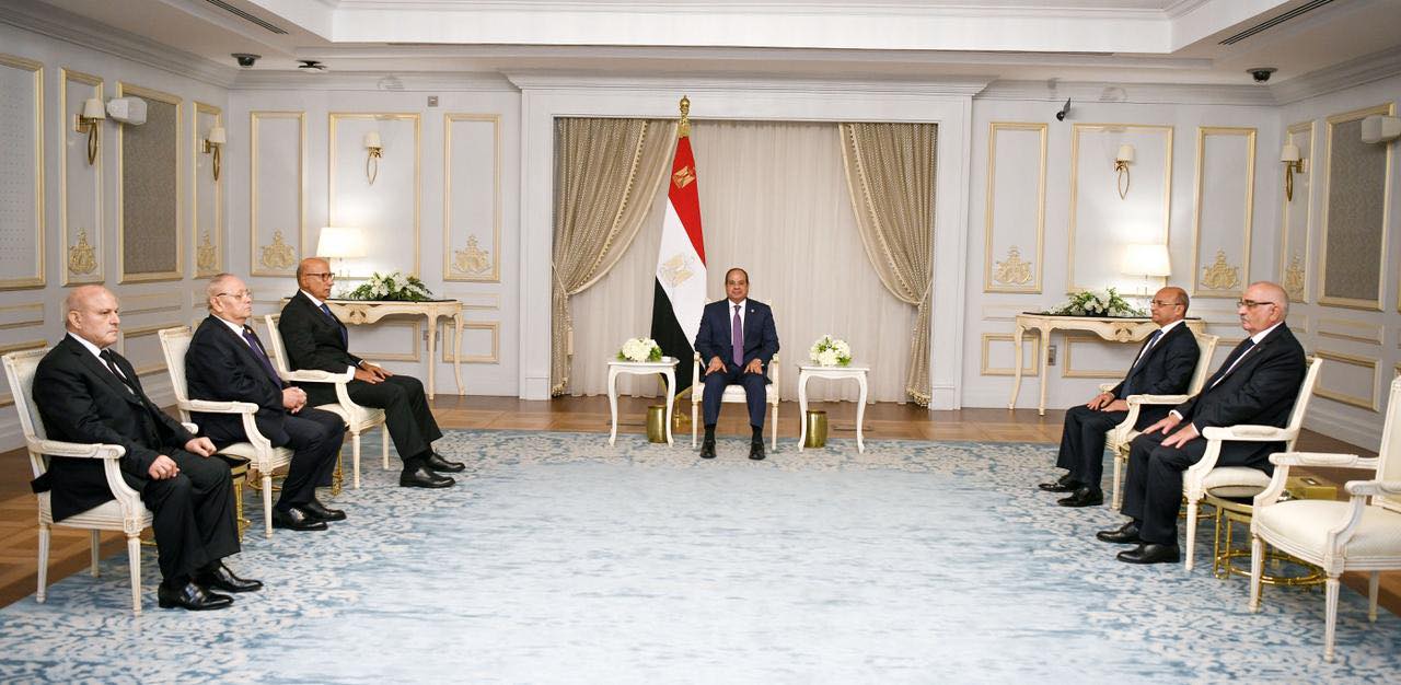 السيسي يشهد أداء اليمين القانونية لرؤساء الهيئات القضائية الجدد