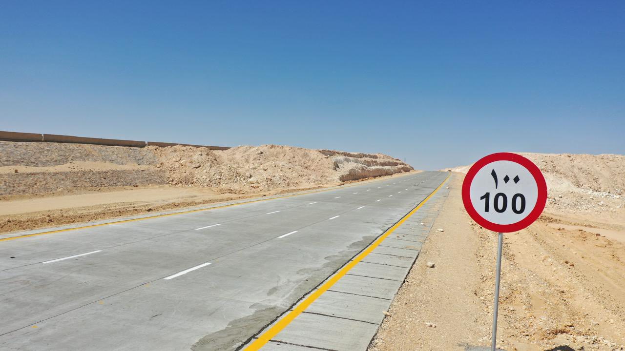 افتتاح وتشغيل القطاع الرابع من إزدواج طريق سيوة - مطروح