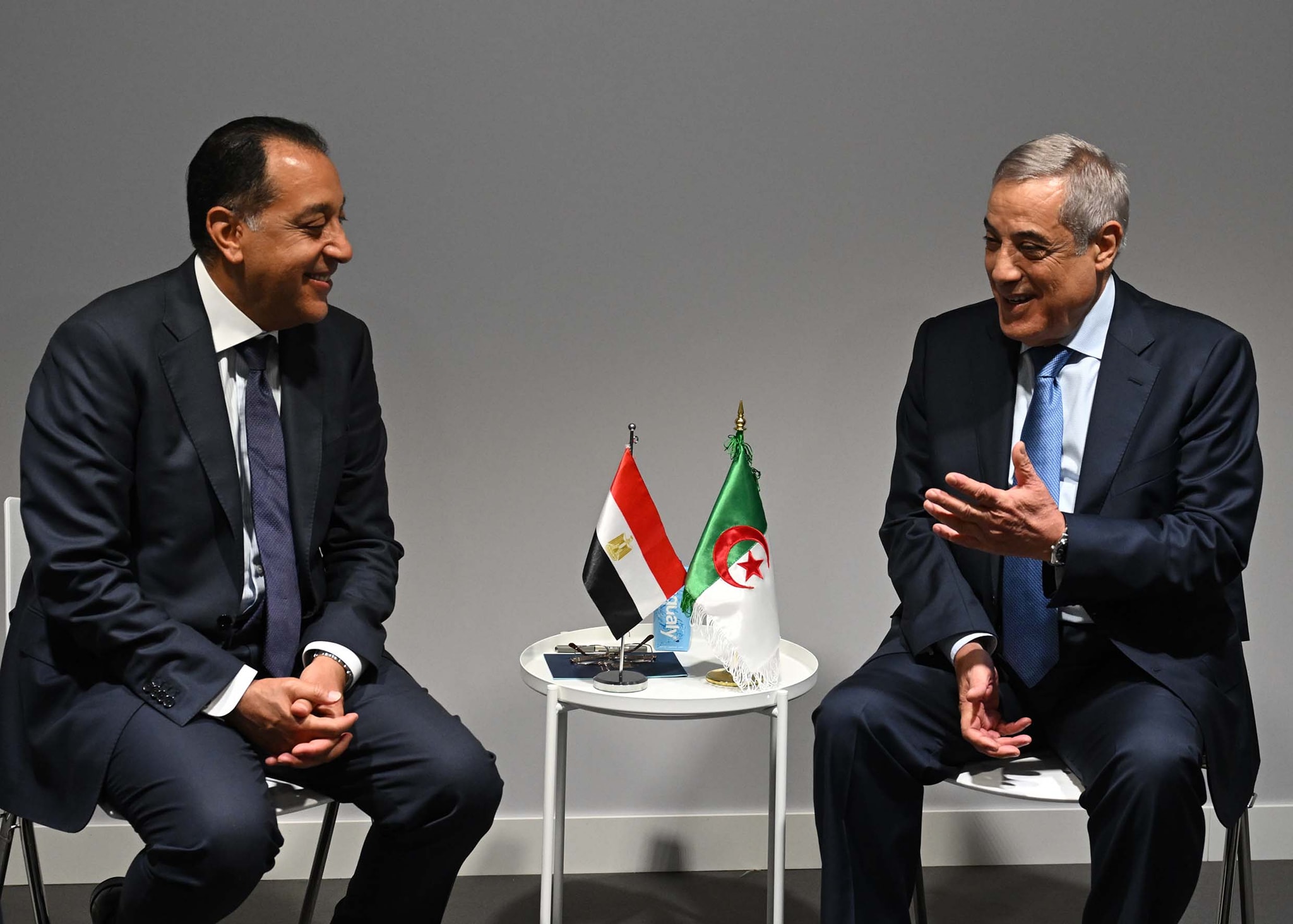 رئيس الوزراء يلتقى نظيره الجزائرى
