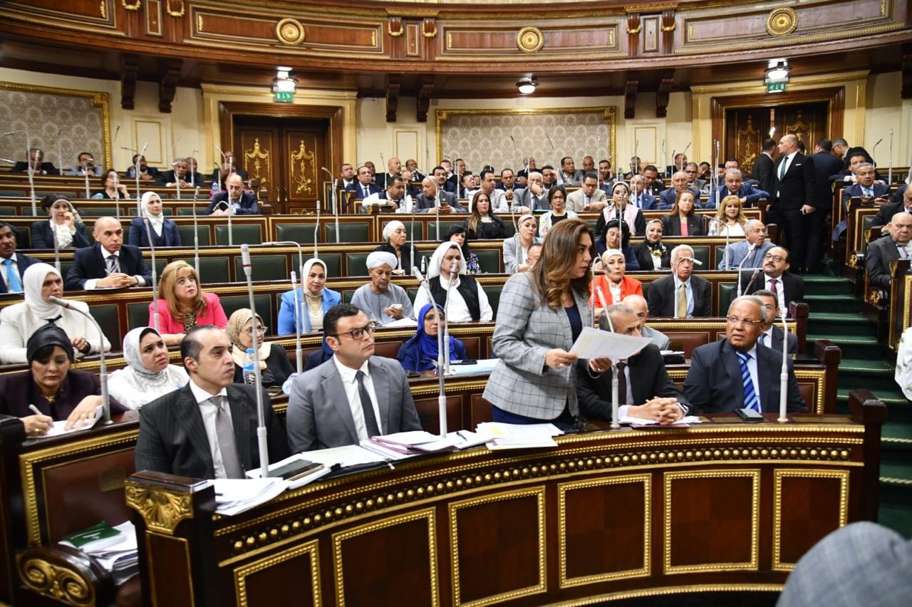 وزيرة التنمية المحلية خلال الجلسة العامة لمجلس النواب