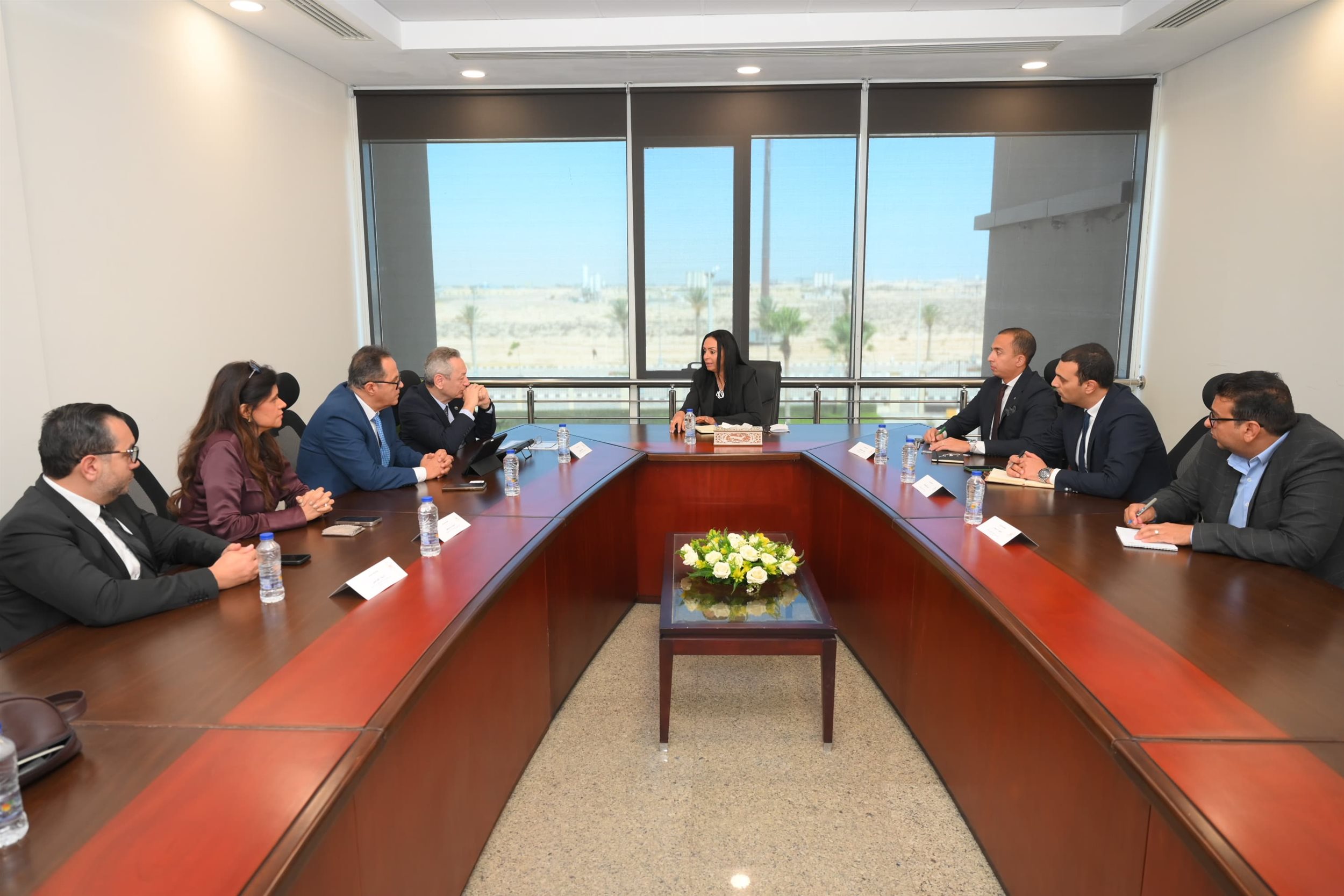 وزير التضامن مع رئيس مجلس إدارة جمعية رجال أعمال إسكندرية