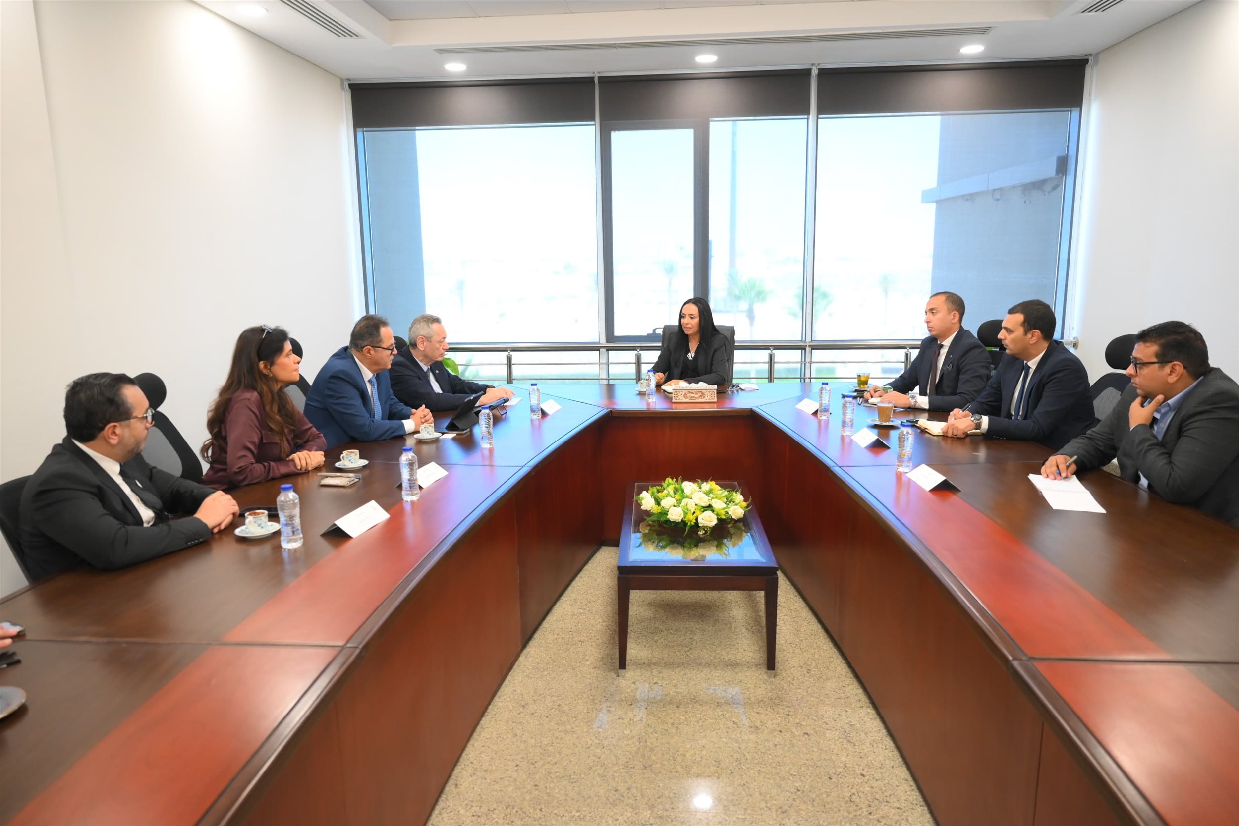 وزير التضامن مع رئيس مجلس إدارة جمعية رجال أعمال إسكندرية