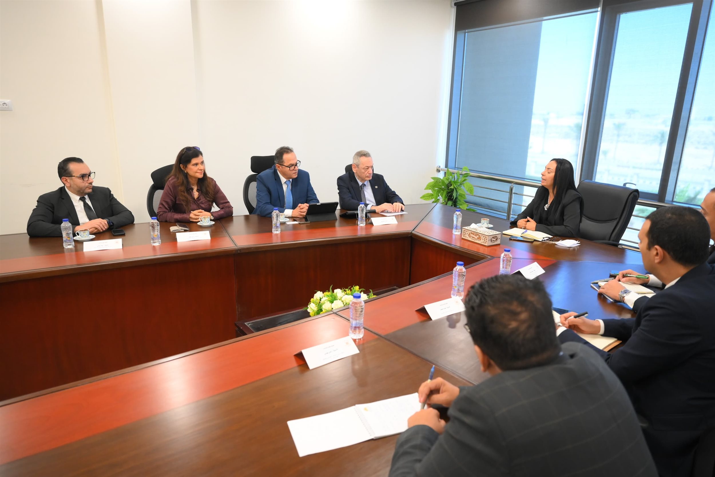 وزير التضامن مع رئيس مجلس إدارة جمعية رجال أعمال إسكندرية