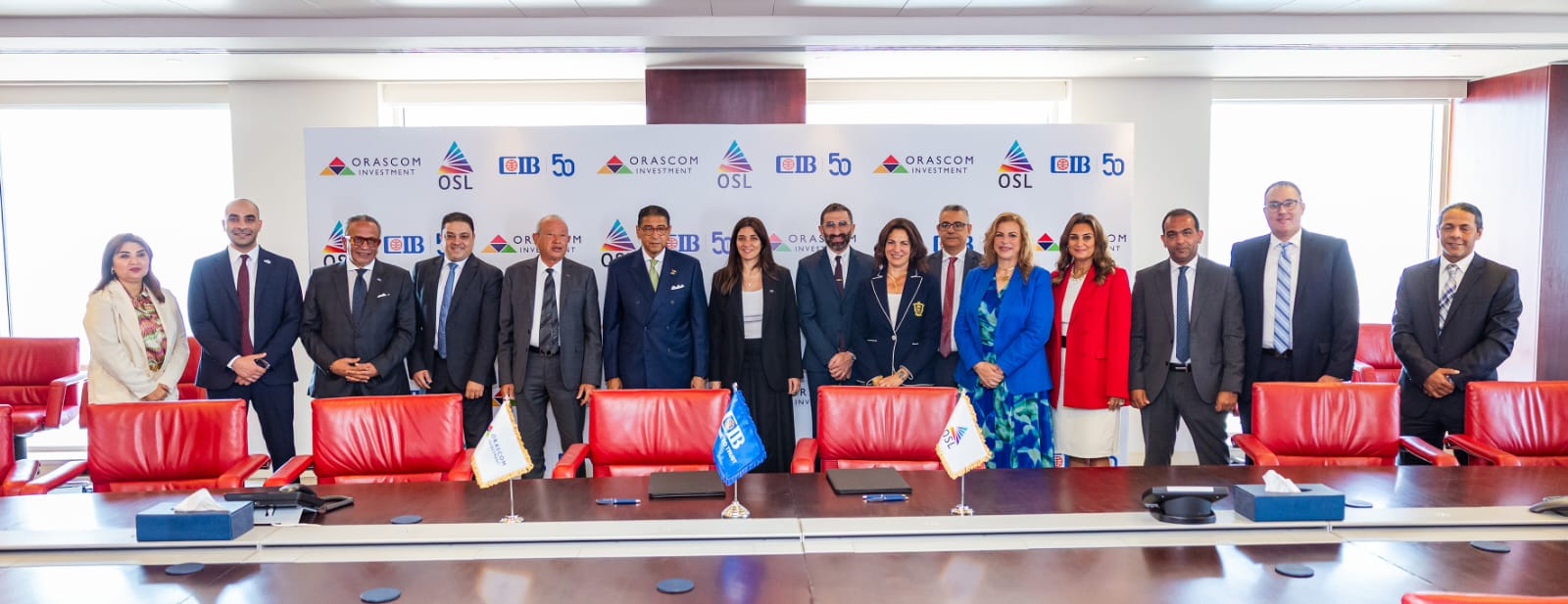 توقيع عقد تمويل بين شركة أو إس إل وبنك CIB