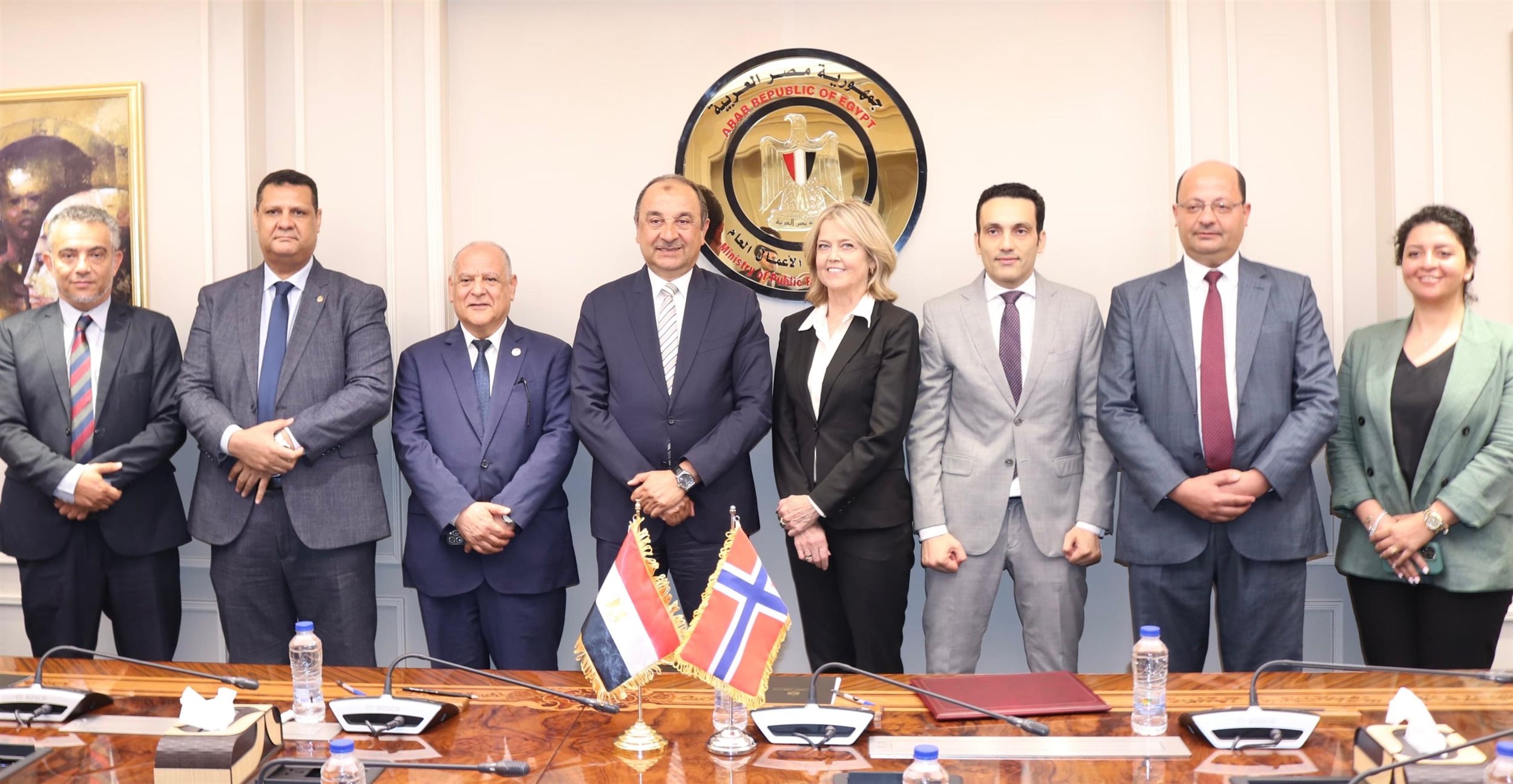 وزير قطاع الأعمال يستقبل سفيرة مملكة النرويج