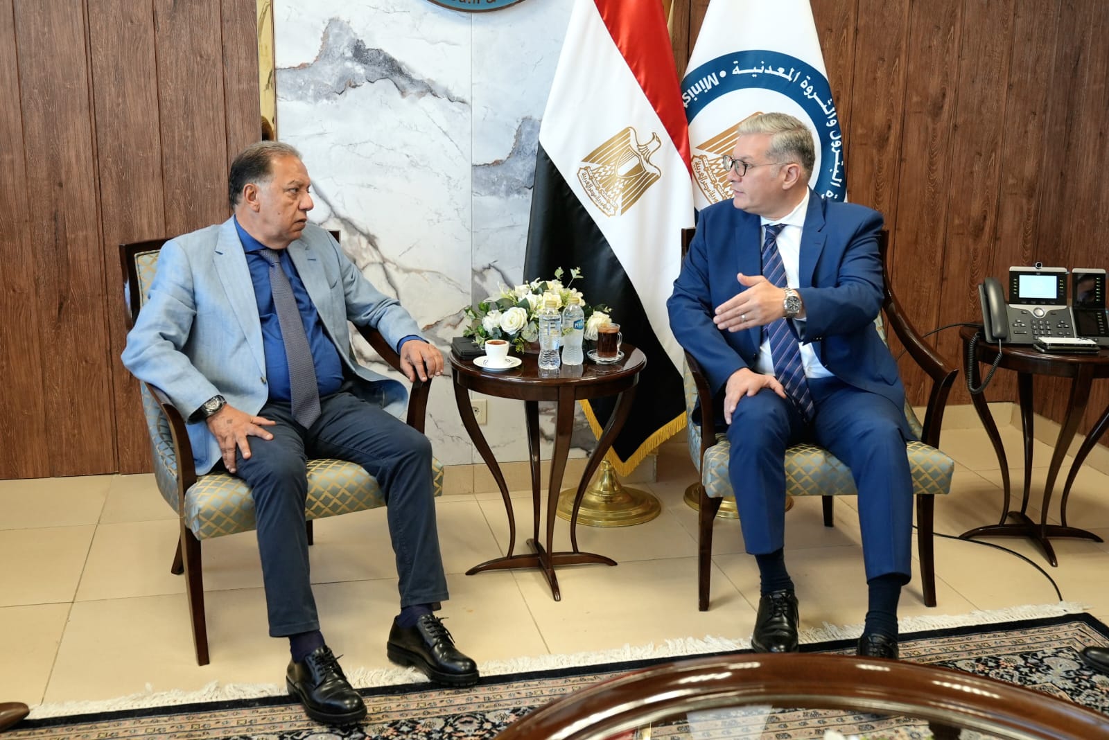وزير البترول يستقبل رئيس غرفة الصناعات الكيماوية