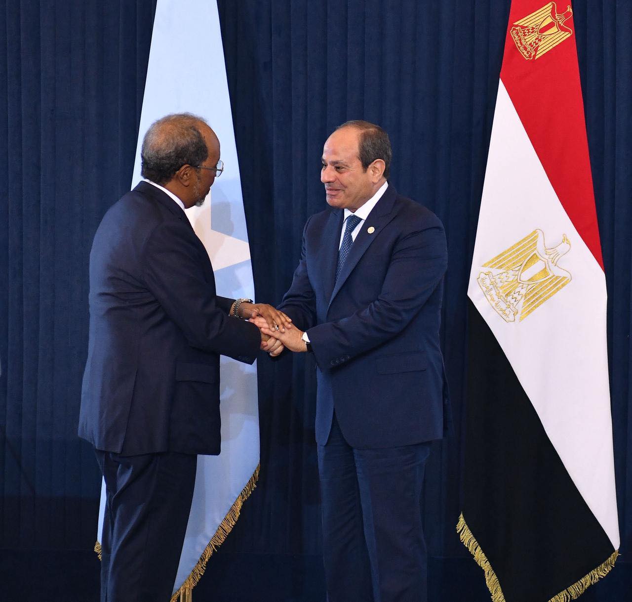 الرئيس السيسي يستقبل رئيس جمهورية الصومال في العلمين