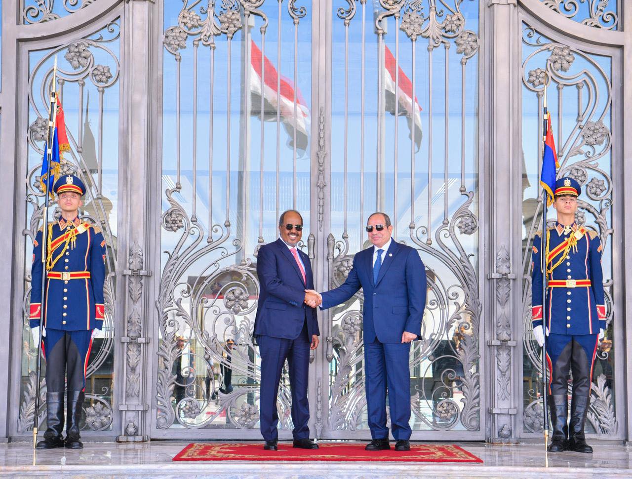 الرئيس السيسي يستقبل رئيس جمهورية الصومال في العلمين
