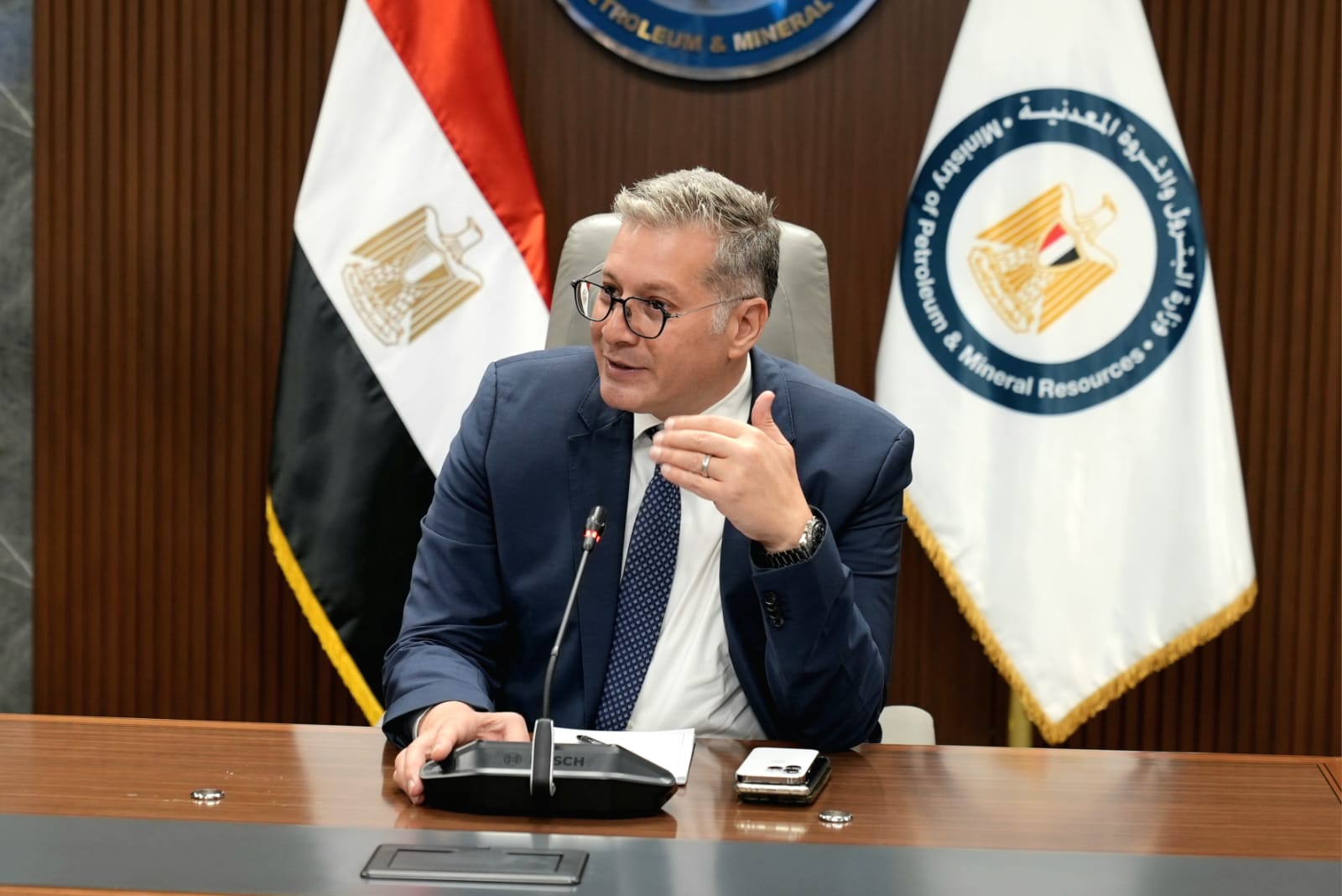 الوزير يستقبل أعضاء لجنة التعدين بغرفة التجارة الأمريكية