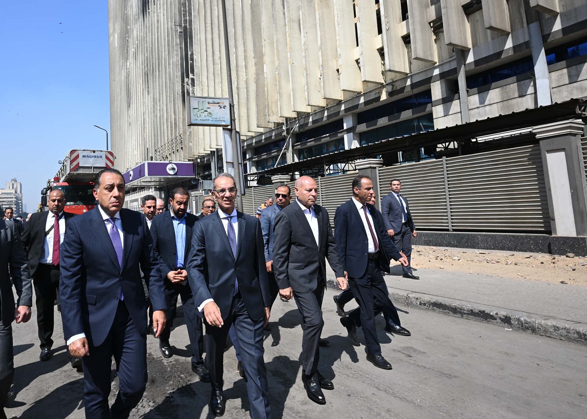 رئيس الوزراء يتفقد سنترال رمسيس
