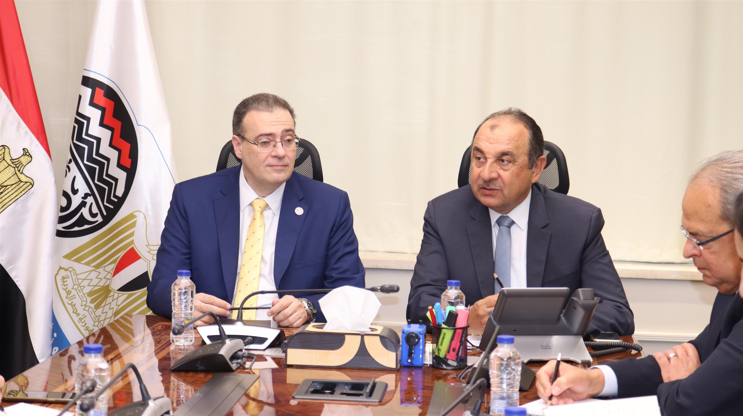 وزير قطاع الأعمال يستقبل رئيس الجهاز المركزي للتنظيم والإدارة