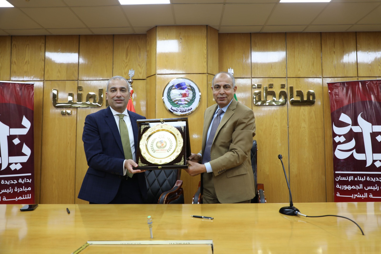محافظ المنيا يوقّع بروتوكول تعاون مع البنك الزراعي المصري