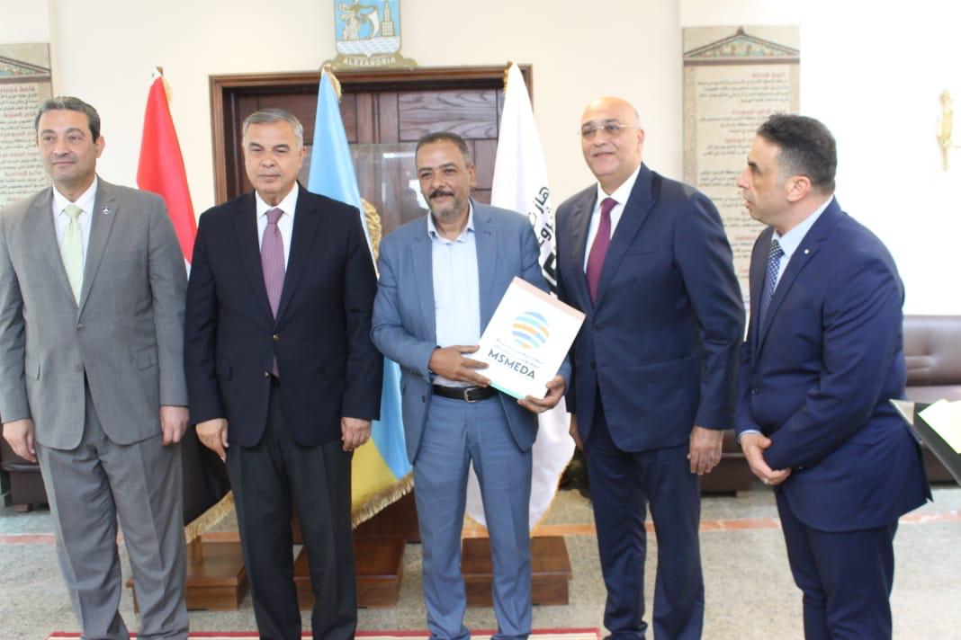 محافظ الإسكندرية يستقبل الرئيس التنفيذي لجهاز تنمية المشروعات