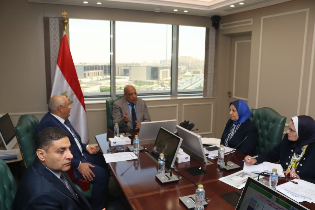وزير الكهرباء والطاقة المتجددة في اجتماع مع محافظ الوادي الجديد