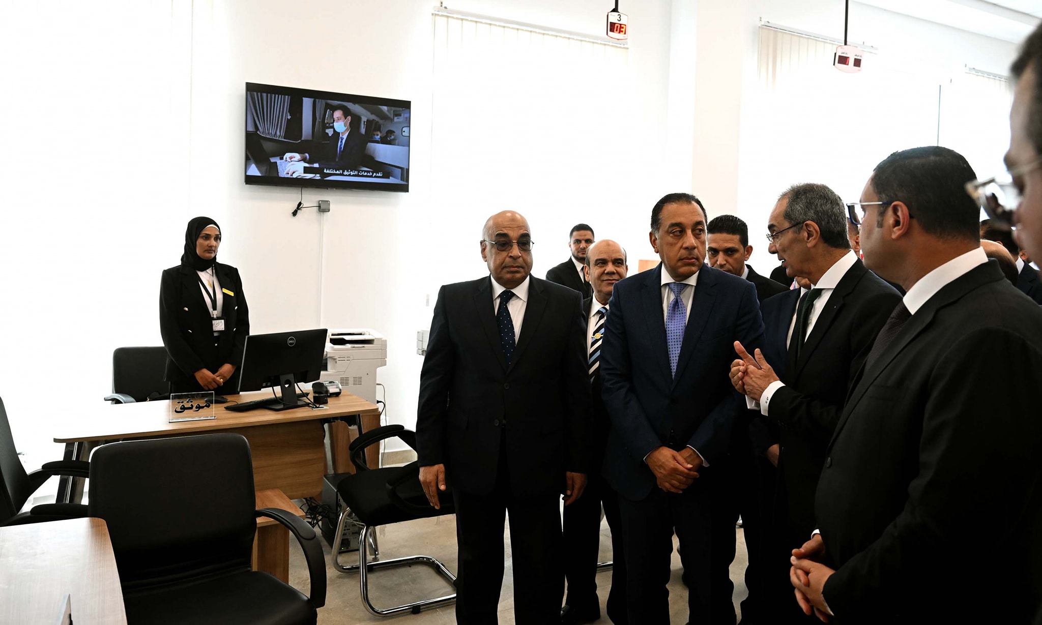 مدبولي يفتتح مجمع الشهر العقارى بمدينة العلمين الجديدة