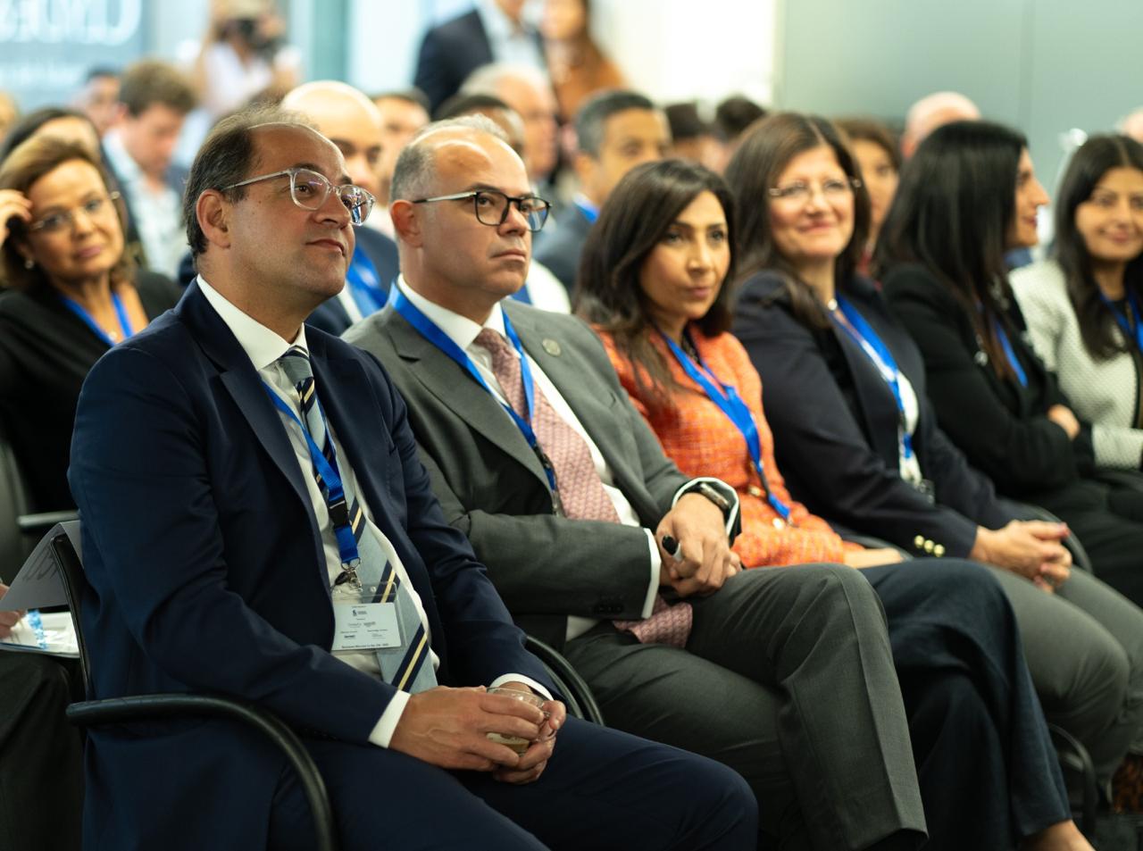 حوار وزير المالية مع المستثمرين الدوليين بالجمعية المصرية البريطانية للأعمال