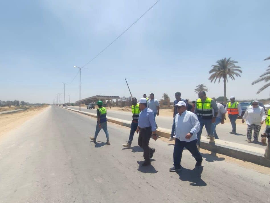الشربيني يتابع مشروع القوس الغربي لمحور اللواء عمر سليمان