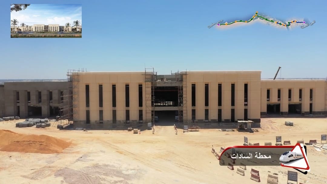 جولة كامل الوزير بمشروع شبكة القطار الكهربائي السريع
