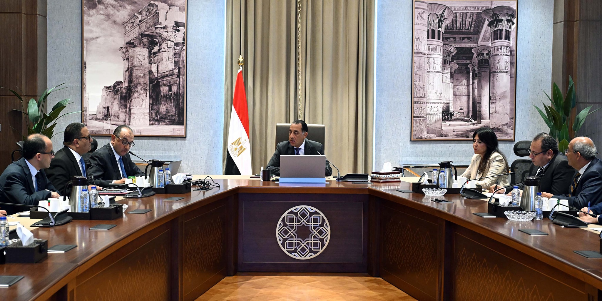 رئيس الوزراء في اجتماع مع وزير قطاع الأعمال