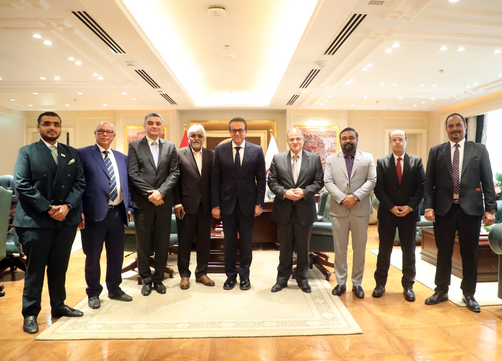وزير الصحة والسكان يعقد اجتماعًا مع مجموعة BDR الهندية