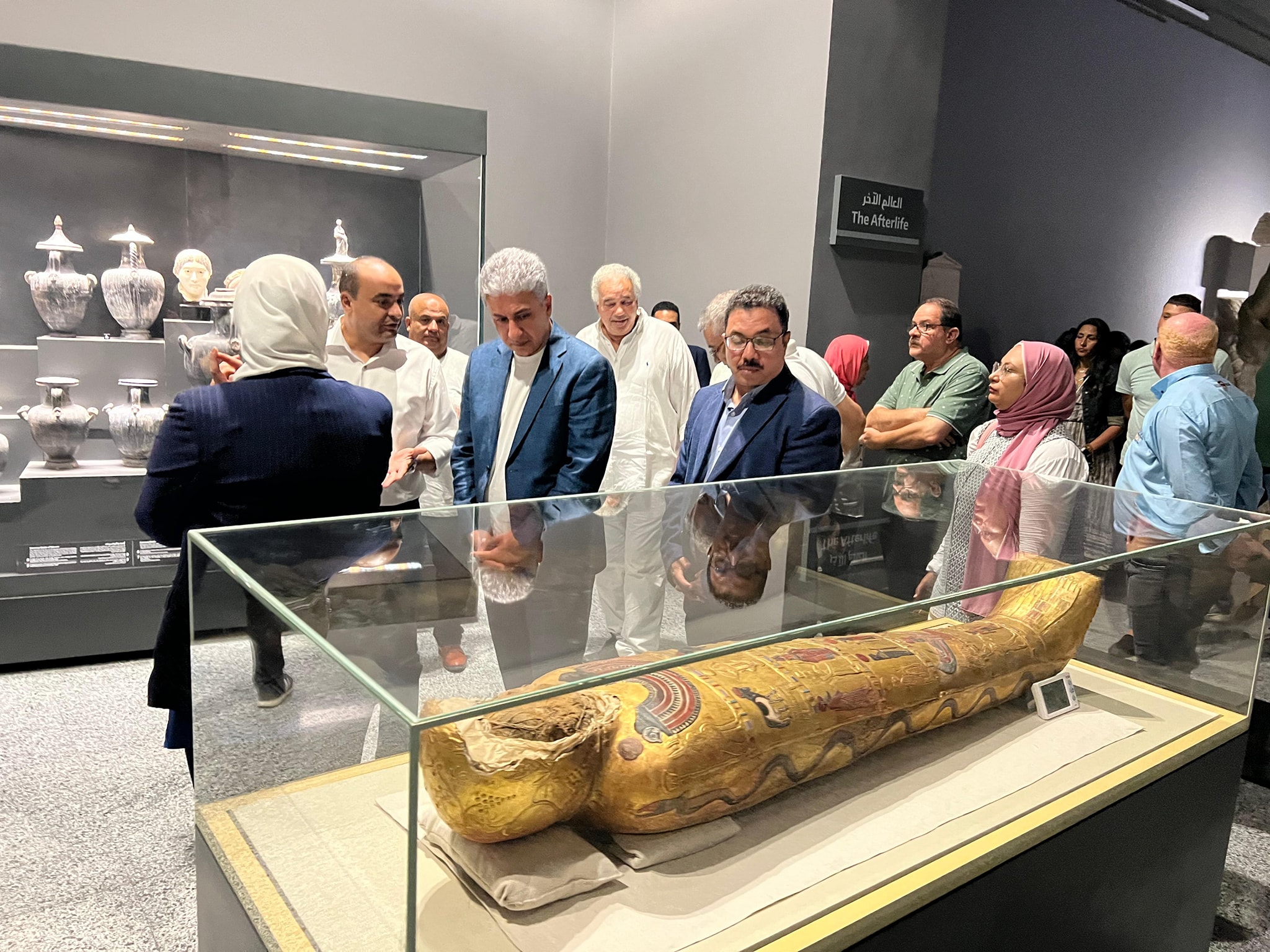 وزير السياحة يتفقد المتحف اليوناني الروماني وقلعة قايتباى