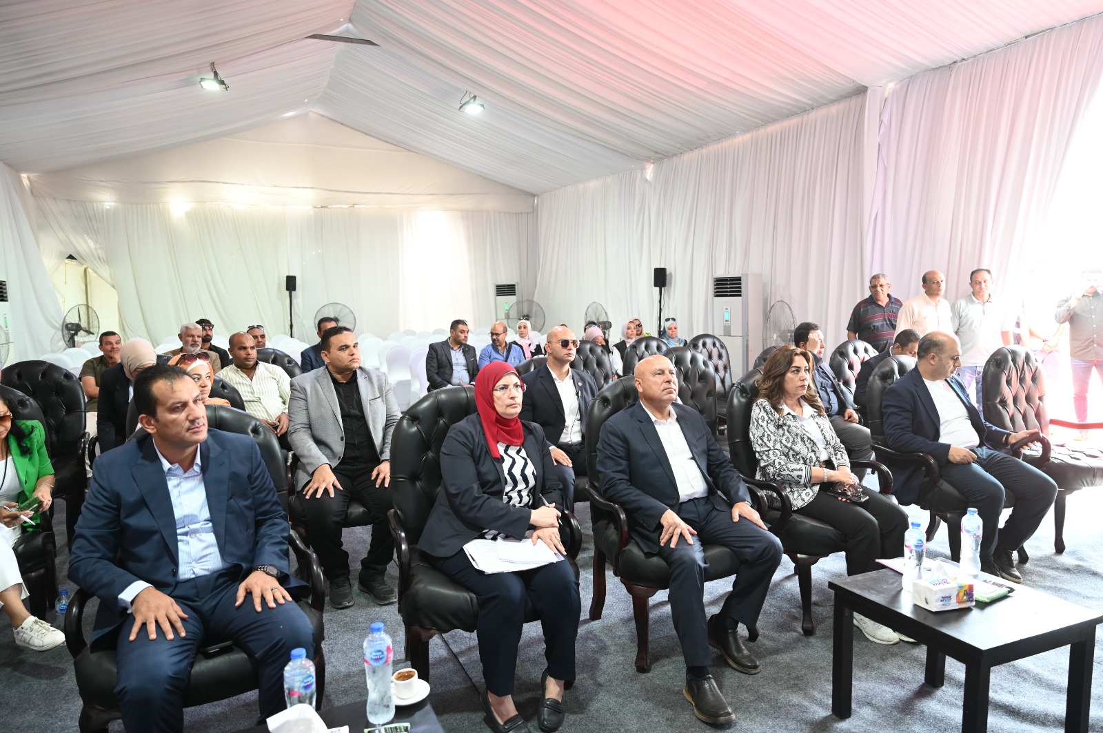 الوزير ووزير البيئة يتفقدان المجمع المتكامل لإدارة المخلفات