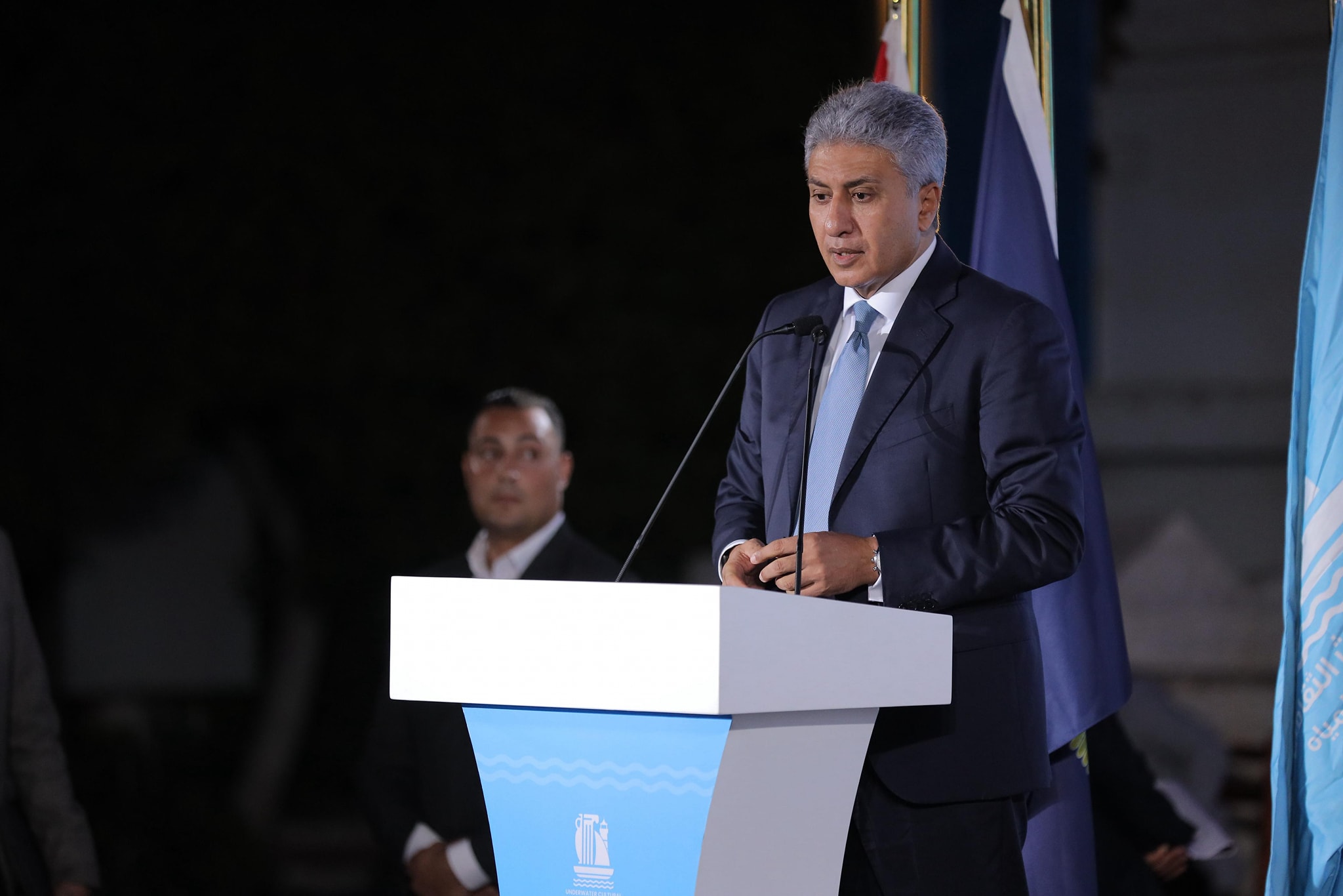 وزير السياحة والآثار يفتتح معرض أسرار المدينة الغارقة بالإسكندرية