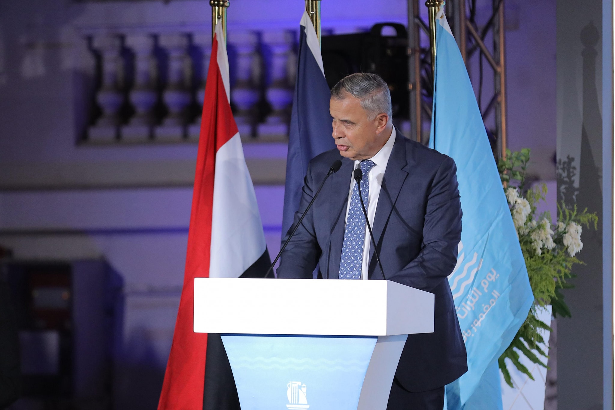 وزير السياحة والآثار يفتتح معرض أسرار المدينة الغارقة بالإسكندرية