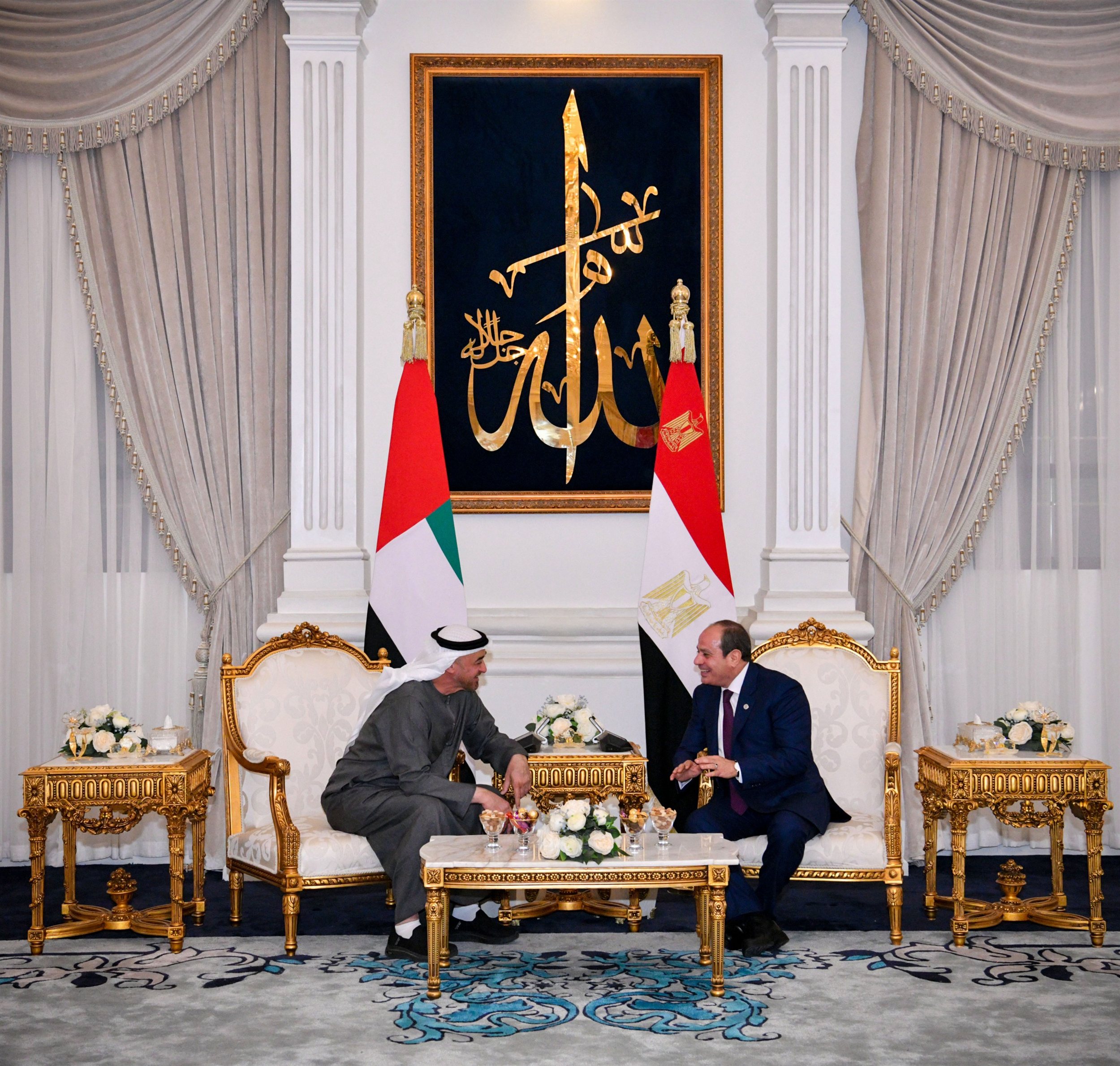 الرئيس السيسي يستقبل رئيس دولة الإمارات