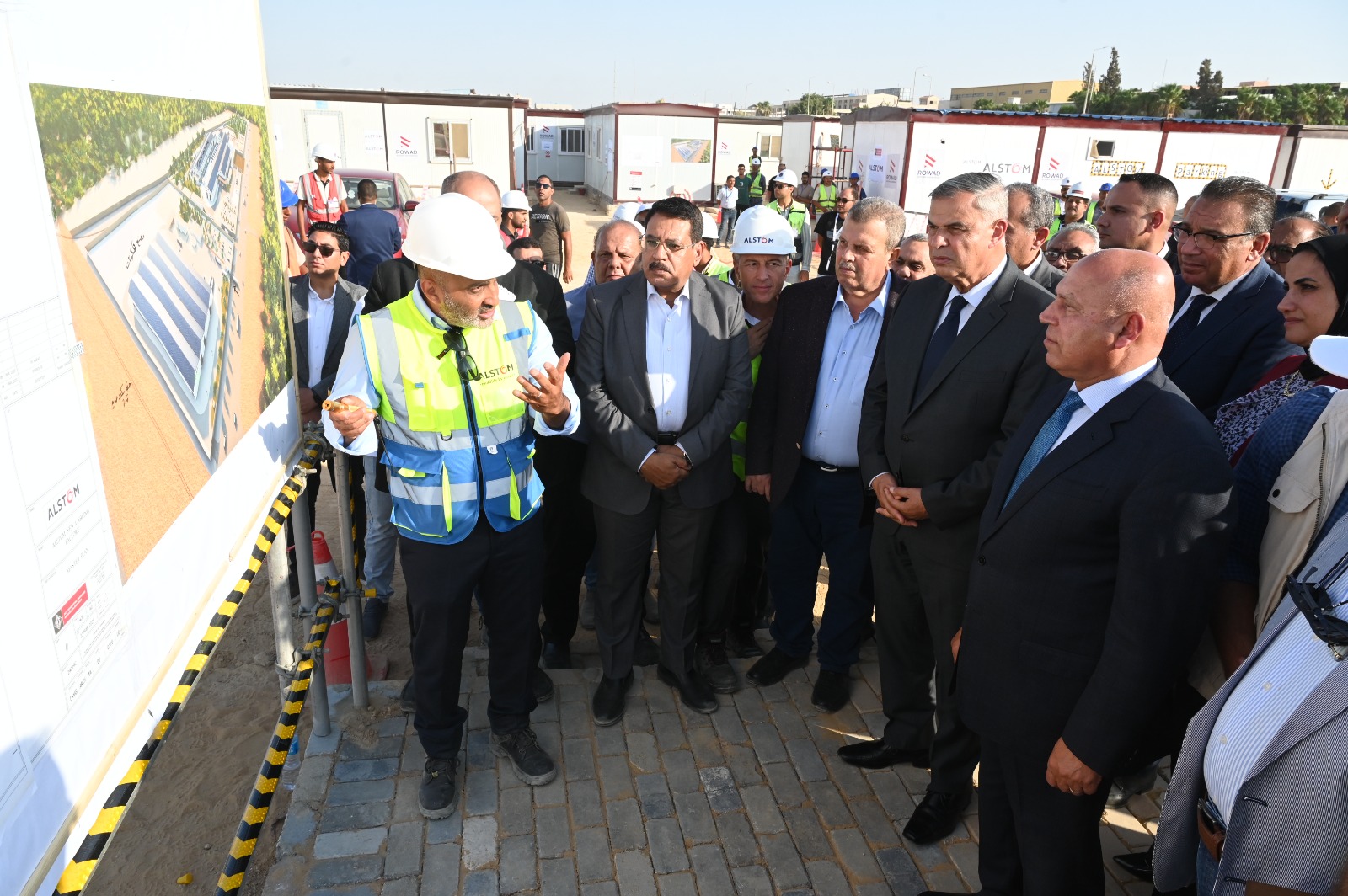 الوزير يتفقد مجمع ألستوم الصناعي