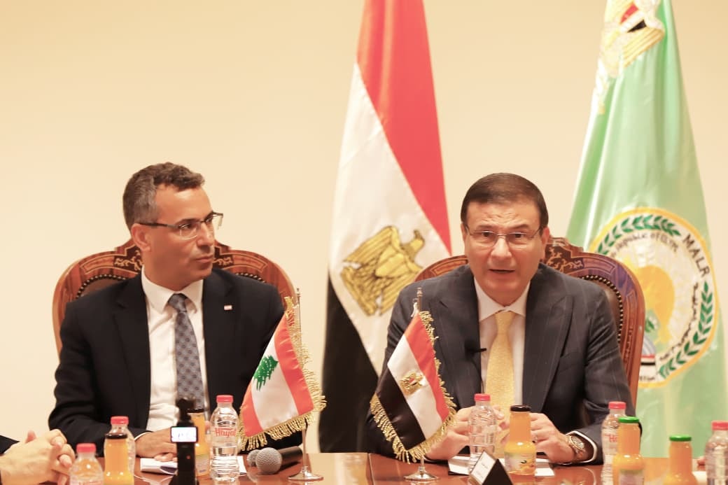 وزير الزراعة يستقبل نظيره اللبناني