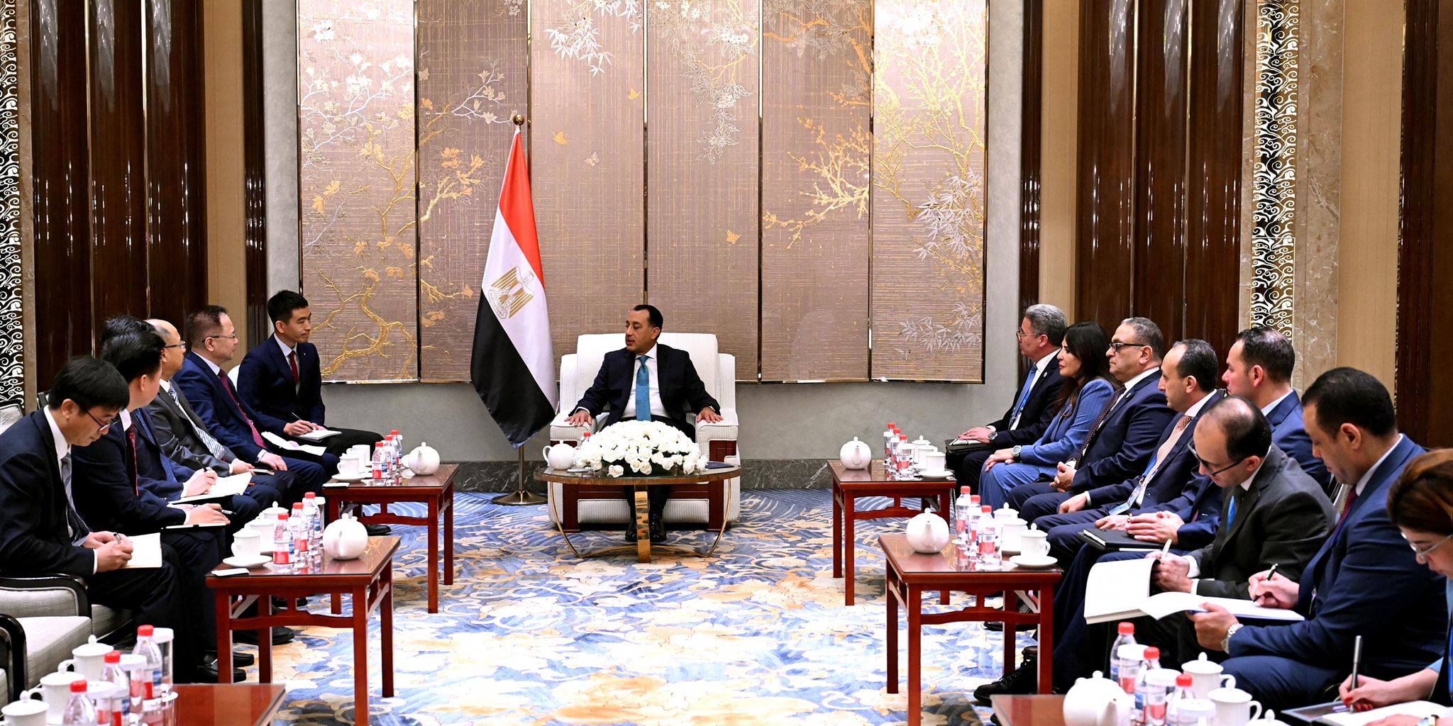 رئيس الوزراء يلتقي رئيس مجلس إدارة شركة تيدا الصينية