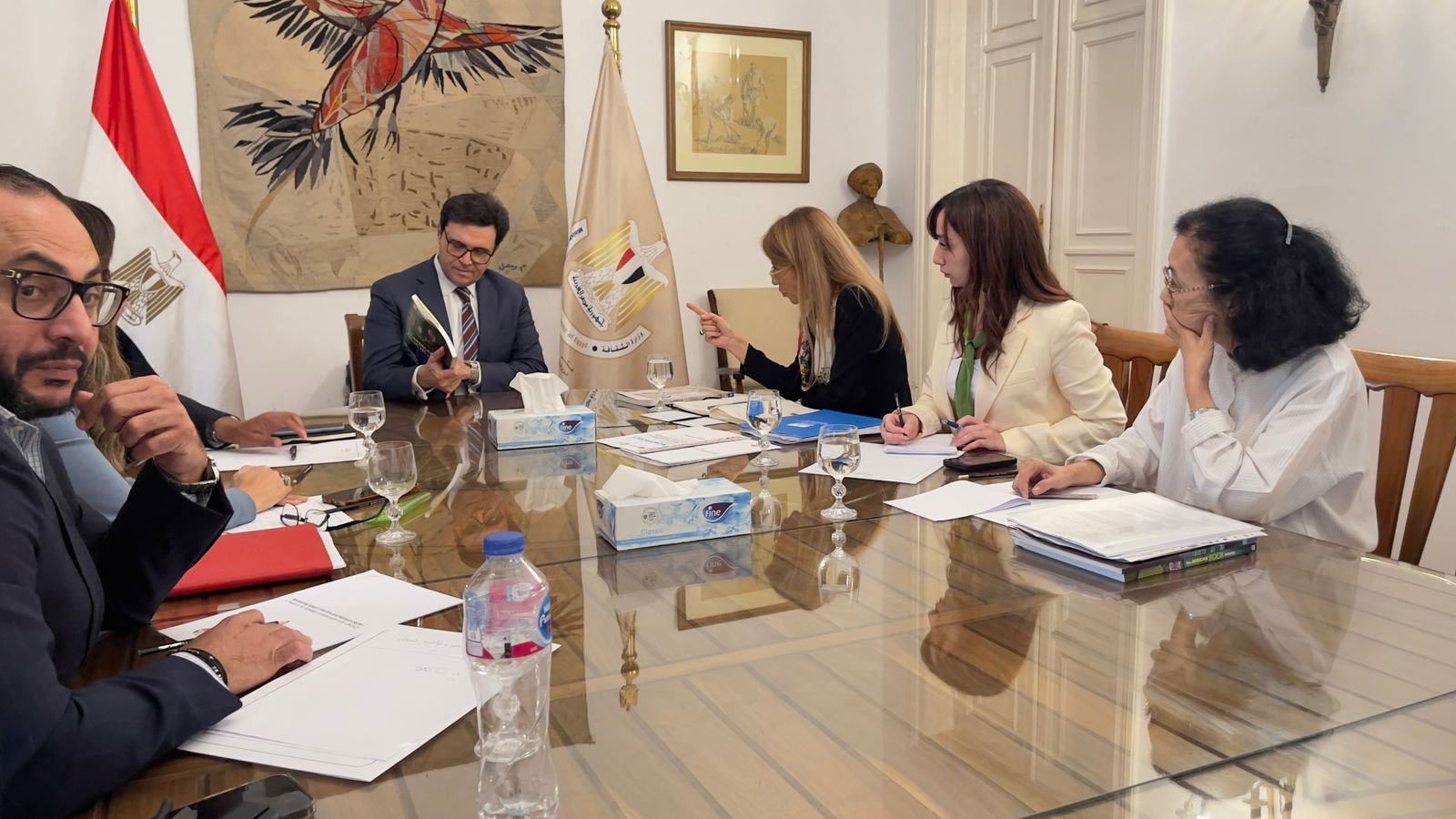 وزير الثقافة يجتمع مع المدير الإقليمي لليونسكو
