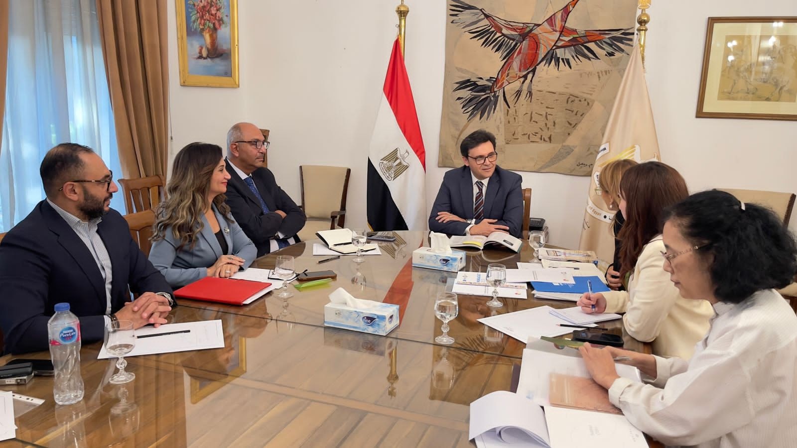 وزير الثقافة يجتمع مع المدير الإقليمي لليونسكو