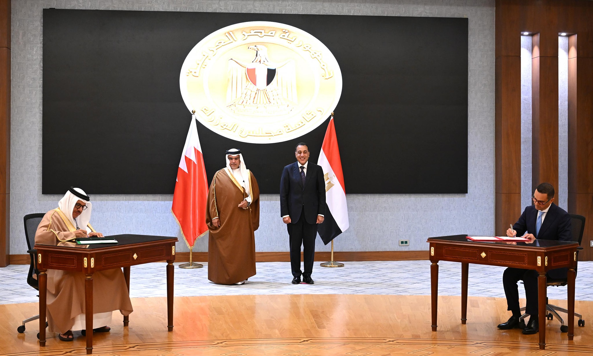 توقيع وثائق لتعزيز أوجه التعاون الثنائي بين مصر والبحرين