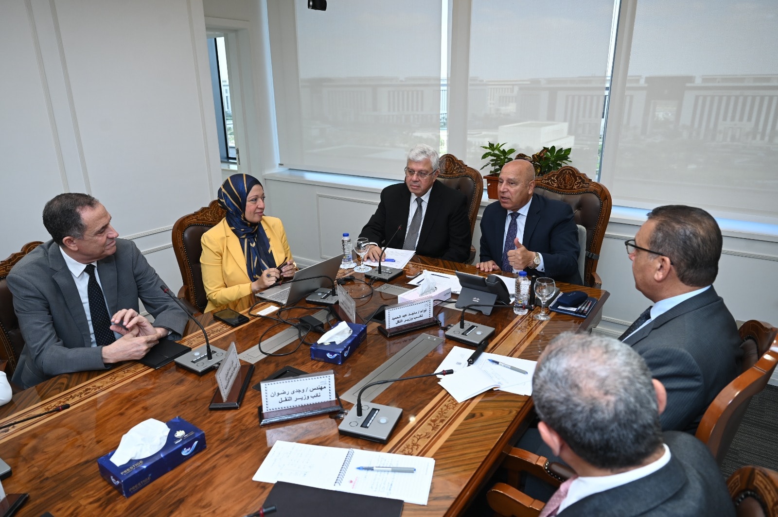وزير الصناعة والنقل في اجتماع مع وزير التعليم العالي