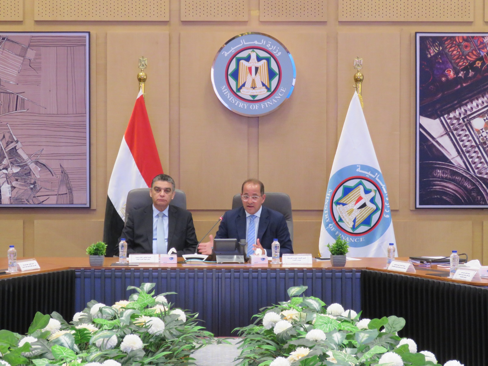 اجتماع وزير المالية ورئيس الهيئة المصرية للشراء الموحد
